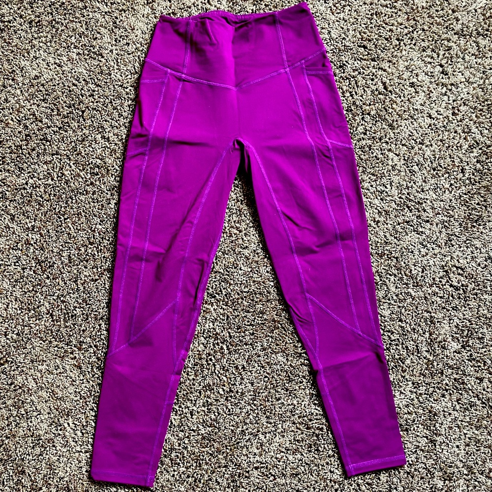 Til You Collapse Heart Booty Legging - Magenta